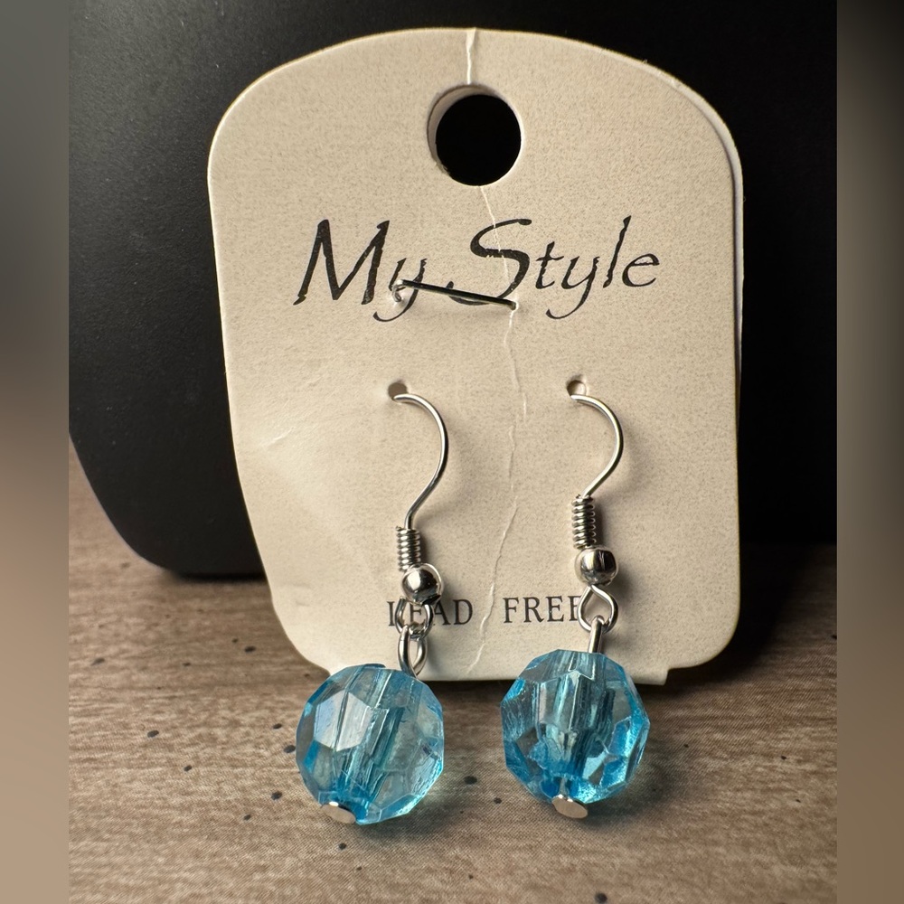 Blue Dangle Earrings